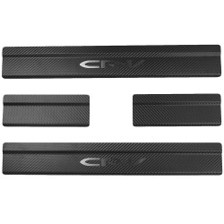 Накладки на пороги карбон для Honda CR-V 5 '17-22 (Premium+k)