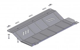 Защита двигателя и КПП, радиатора для Fiat Scudo '07-16, V-все, кроме 2,0HDI (Кольчуга)