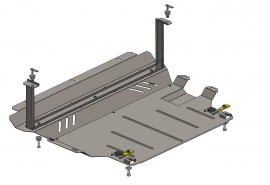 Захист двигуна і КПП, радіатора для Mazda 3 '09-13, V-всі (Кольчуга)