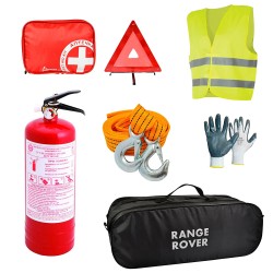 Сумка-набір автомобіліста Poputchik Range Rover позашляховик, чорна, 2 відділи (01-125-П)