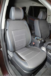MW Brothers Авточохли Premium для салону Hyundai Santa Fe '06-12 CM сіра строчка (MW Brothers)