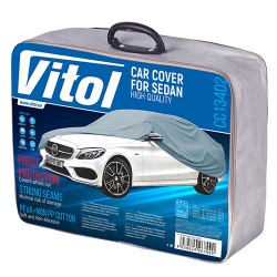 Автомобільний тент для седана Vitol PEVA+Non PP Cotton L (CC13402)