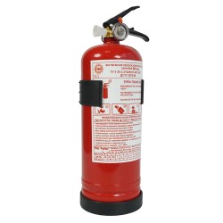 Вогнегасник порошковий 2 кг 04-026-IS з пластиковим кріпленням (Poputchik)