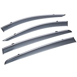 Xukey Дефлекторы окон для Kia Sportage 4 '16-21 QL, с хром. молдингом (Xukey)