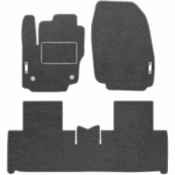 Textile-Pro Килимки в салон Ford S-Max '06-15 (овальні кліпси) текстильні, сірі (Стандарт)