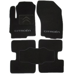 Килимки в салон Citroen C4 Aircross '12-17 текстильні, чорні (Преміум)