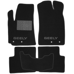 Килимки в салон Geely Emgrand X7 '13- текстильні, чорні (Преміум)