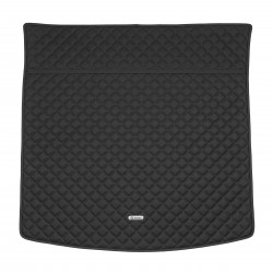 Inliner Килимок в багажник Skoda Kodiaq '17-, 5 місць, з екошкіри, Diamond Style, чорний з зеленою ниткою (Inliner)