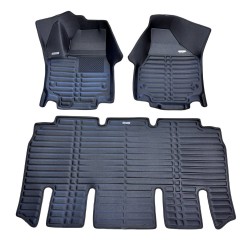 Килимки в салон Chrysler Pacifica (RU) '16- (7 місць), з екошкіри, чорні (Skopa)