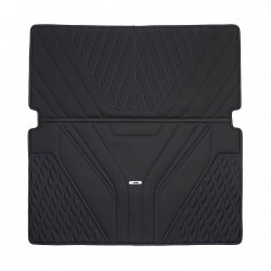 Inliner Килимок в багажник BMW X7 G07 '19-, довгий, екошкіра, Wave Style, чорний з синьою ниткою (Inliner)