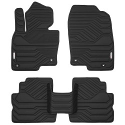 Килимки в салон Mazda CX-50 '22- Geometric Design з екошкіри, чорні (Inliner)