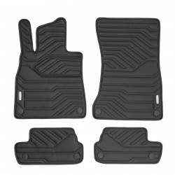 Inliner Килимки в салон Mercedes S-Coupe C217 '13-20, екошкіра, Geometric Design, чорні (Inliner)