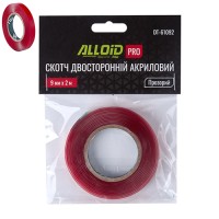 Скотч двосторонній на акриловій основі Alloid Pro 9 мм, 2 м