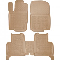 Килимки в салон Mercedes GLE-Class C292 '15-19 гумові, бежеві (AVTO-Gumm)
