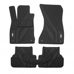 Килимки в салон Audi A5 (F5) '17- Sportback, екошкіра, Wave Style, чорні (Inliner)