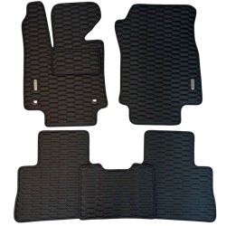 Inliner Килимки в салон Toyota RAV4 '19- Hybrid, екошкіра, Sota Design, чорні з синьою ниткою (Inliner)