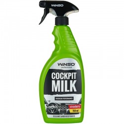 Поліроль-молочко для приладової панелі Winso Professional Cockpit Milk Strawberry, 750 мл