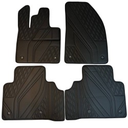 Inliner Килимки в салон Polestar 4 '23-, екошкіра, Wave Style, чорні (Inliner)