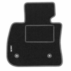 Textile-Pro Килимок водійський BMW 2 F44 '19-24 Gran Coupe текстильний, чорний з сірою тасьмою (Стандарт)