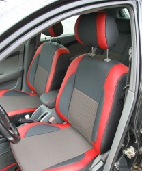 MW Brothers Авточохли Premium для салону Daewoo Gentra '13- червона строчка (MW Brothers)