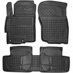Килимки в салон для Mitsubishi Lancer X (10), Evo X, Sb '07- гумові, чорні (AVTO-Gumm)