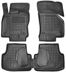 Килимки в салон для Skoda Octavia A7 '13-20 гумові, чорні (AVTO-Gumm)