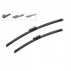 Щітки склоочисника безкаркасні Bosch AeroTwin Multi-Clip 530 і 450 мм. кріплення зміщений (к-кт) AM 460 S