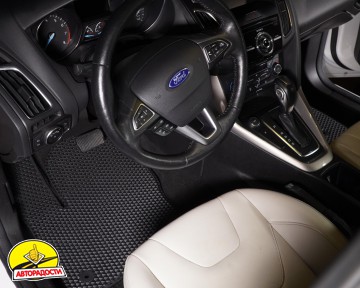 Килимки в салон для Ford Focus III '11-, EVA, чорні (Kinetic)