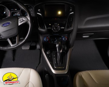 Килимки в салон для Ford Focus III '11-, EVA, чорні (Kinetic)