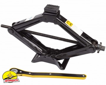 Домкрат механічний ромбовидний 2 т, з трищіткою LA 210220 (Lavita)