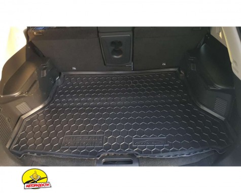 Килимок в багажник для Nissan X-Trail (T32) '14-16 гумо-пластиковий (AVTO-Gumm)