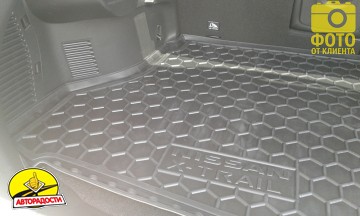 Килимок в багажник для Nissan X-Trail (T32) '14-16 гумо-пластиковий (AVTO-Gumm)