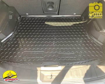 Килимок в багажник для Nissan X-Trail (T32) '14-16 гумо-пластиковий (AVTO-Gumm)