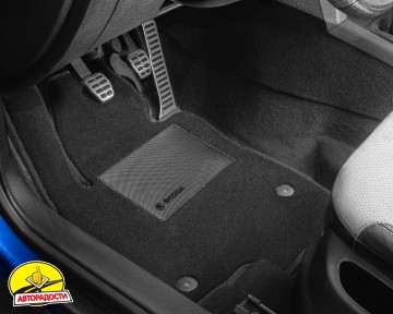 Килимки в салон для Lada (Ваз) Granta 2190 '11-, текстильні, чорні (Optimal)