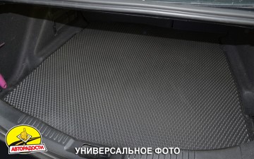 Килимок в багажник для Nissan X-Trail (T32) '17-, нижній, EVA, чорний (Kinetic)