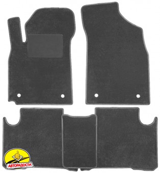 Килимки в салон для Geely Emgrand X7 '13-, текстильні, сірі (Optimal)