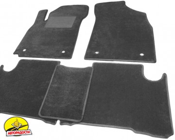 Килимки в салон для Geely Emgrand X7 '13-, текстильні, сірі (Optimal)