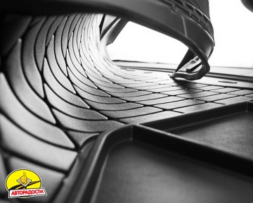 Килимок в багажник для Peugeot 208 '19-, гумовий, чорний (Frogum)