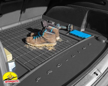 Килимок в багажник для Citroen C4 Aircross '12-, гумовий, чорний (Frogum)