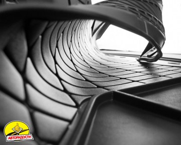 Килимок в багажник для Citroen C4 Aircross '12-, гумовий, чорний (Frogum)