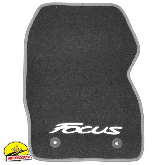 Килимки в салон для Ford Focus III '11- текстильні, сірі (Стандарт Плюс)