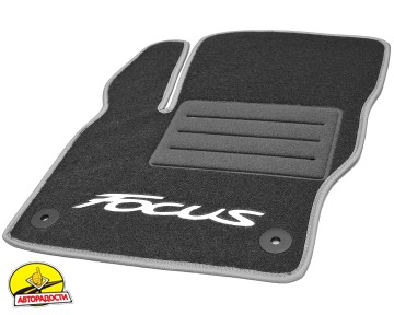 Килимки в салон для Ford Focus III '11- текстильні, сірі (Стандарт Плюс)