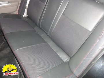 Авточохли Premium для салону Ford Focus III '11-, Trend, хетчбек/седан/універсал червона строчка (MW Brothers)