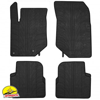 Килимки в салон для Peugeot 208 '19- (ДВЗ) гумові (GledRing)