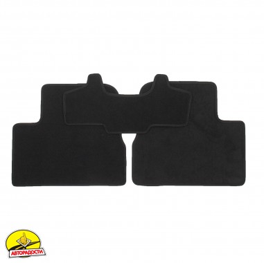Килимки в салон для Peugeot 208 '19- (ДВЗ) текстильні, чорні (Optimal)