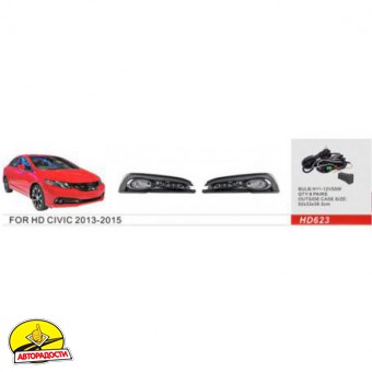 ������������ ���� ��� Honda Civic 5D '12-15 � ���������, �������� HD-623 (Dlaa)