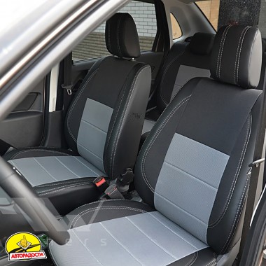 Авточохли Premium для салону Lada (ВАЗ) Granta 2190 '11- сіра строчка (MW Brothers)