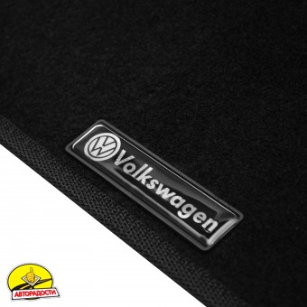Килимки в салон для Volkswagen Golf VI '09-12 текстильні, чорні (Стандарт)