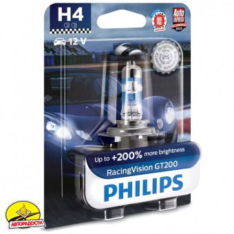 ����������� �������� Philips Racing Vision GT200 H4 60/55W 12V 3600K 