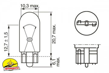   Bosch Pure Light W5W 12V 5W (2 .) 